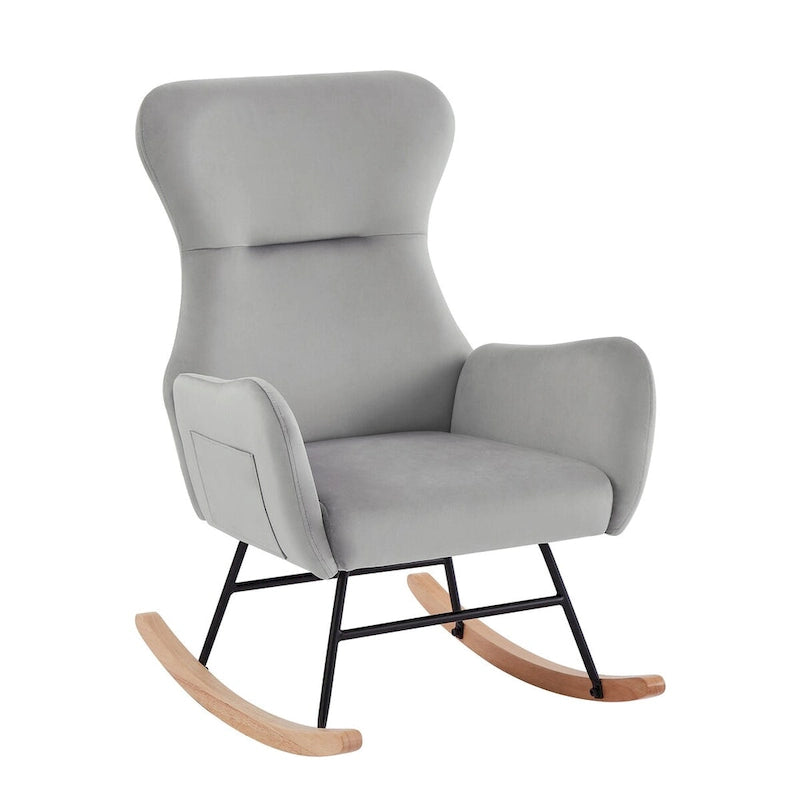 Fabric Rocking Chair for Living Room