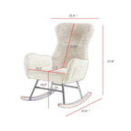 Fabric Rocking Chair for Living Room