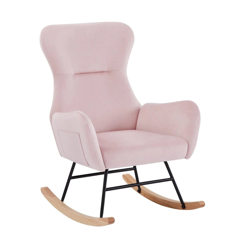 Fabric Rocking Chair for Living Room