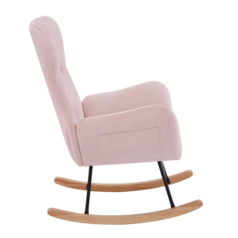 Fabric Rocking Chair for Living Room