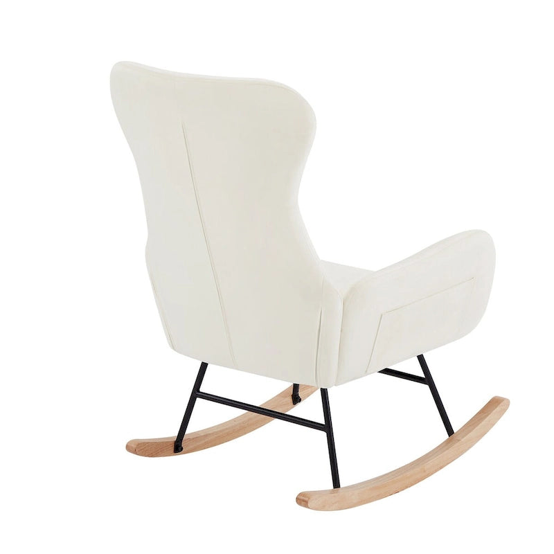 Fabric Rocking Chair for Living Room