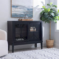 Wood 2-Door Adjustable Accent Cabinet