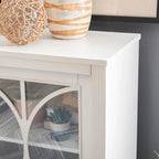 Wood 2-Door Adjustable Accent Cabinet