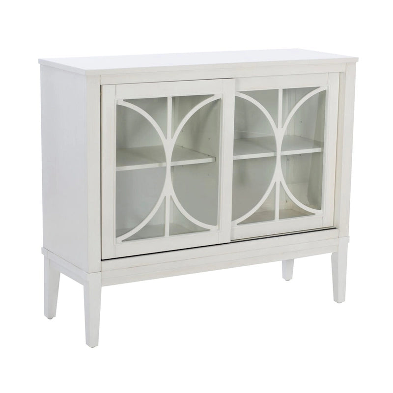 Wood 2-Door Adjustable Accent Cabinet