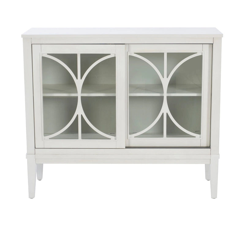 Wood 2-Door Adjustable Accent Cabinet