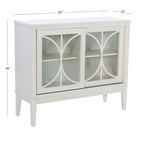 Wood 2-Door Adjustable Accent Cabinet
