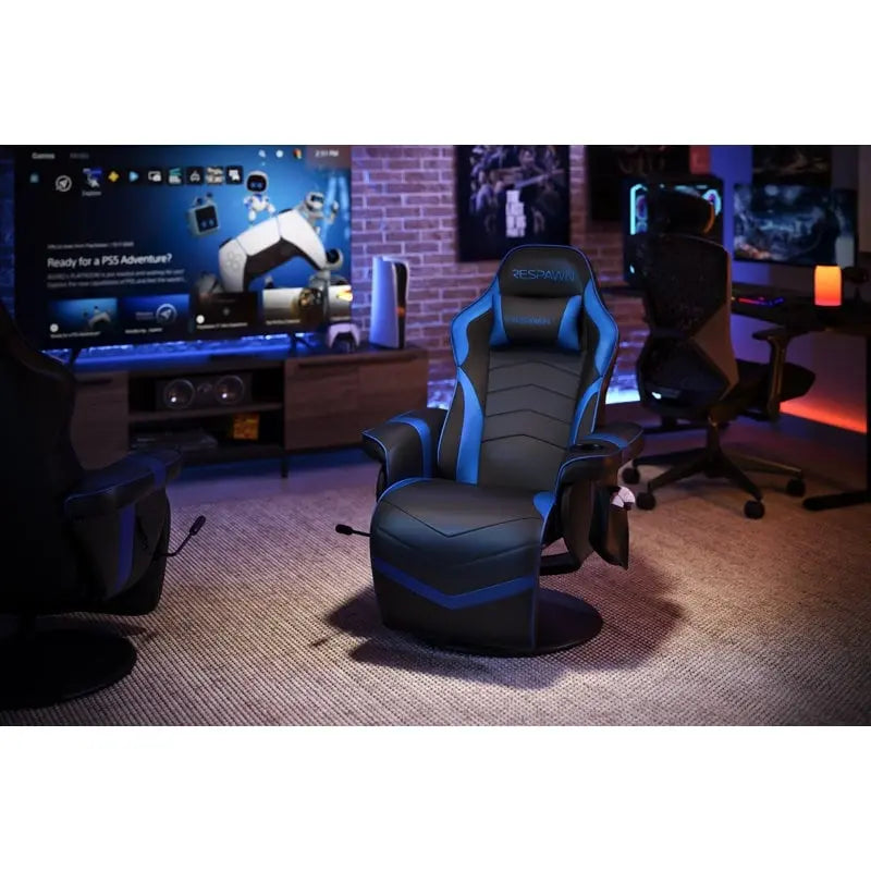 Gaming Recliner - Reclining Gaming Chair with Footrest, Gaming Chair Recliner