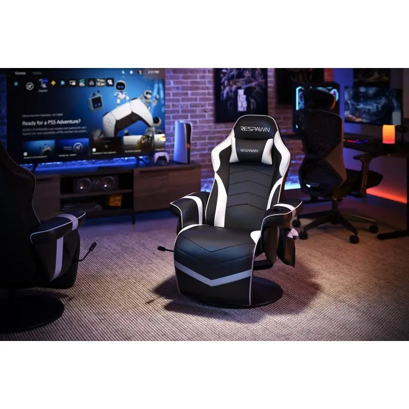 Gaming Recliner - Reclining Gaming Chair with Footrest, Gaming Chair Recliner