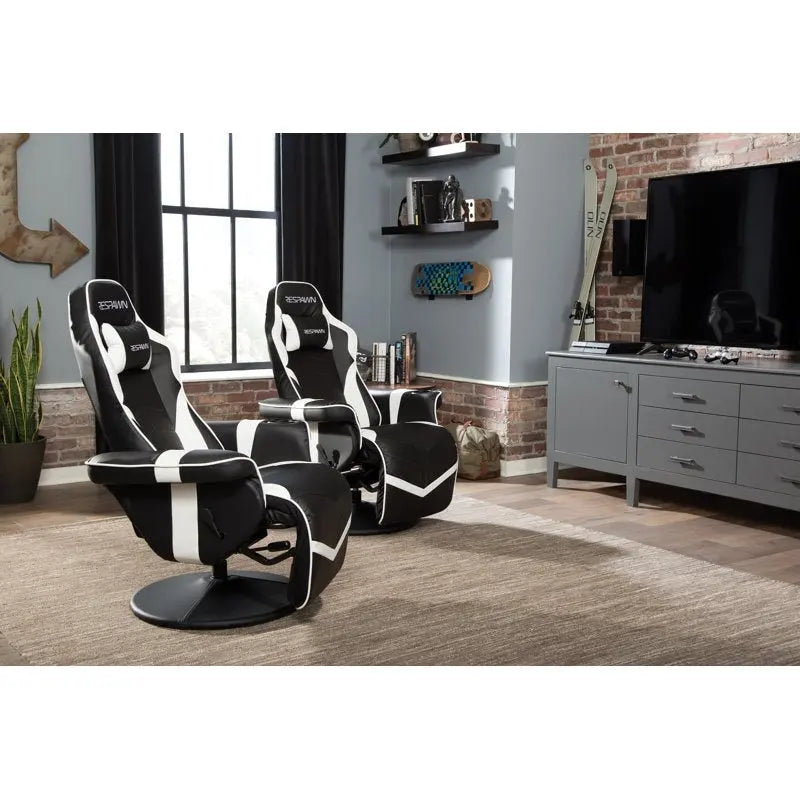 Gaming Recliner - Reclining Gaming Chair with Footrest, Gaming Chair Recliner