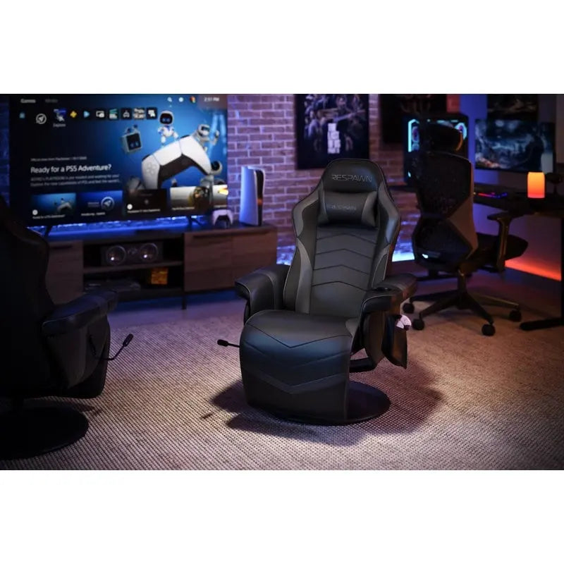 Gaming Recliner - Reclining Gaming Chair with Footrest, Gaming Chair Recliner