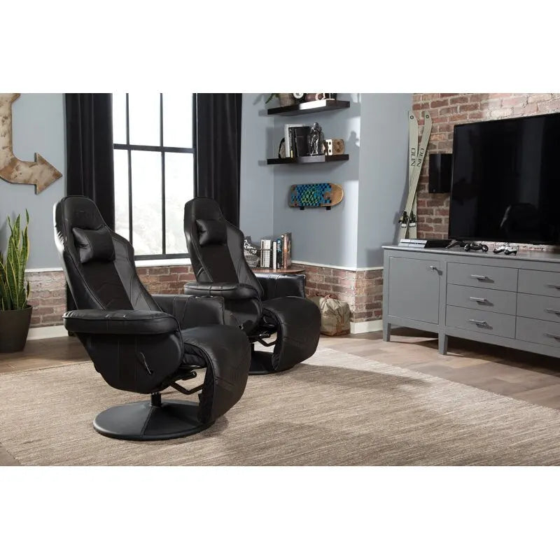 Gaming Recliner - Reclining Gaming Chair with Footrest, Gaming Chair Recliner