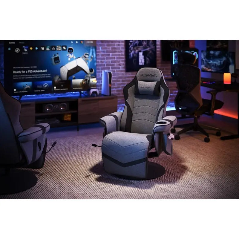 Gaming Recliner - Reclining Gaming Chair with Footrest, Gaming Chair Recliner